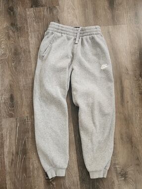 Nike Kids Light Grey Fleece Joggers